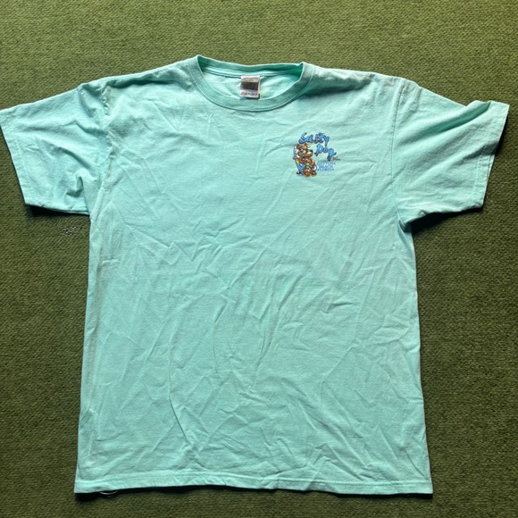 Salty Dog Surf Shop Y2K Daytona Beach Florida Graphic T Shirt Beach Tee XL - Picture 3 of 10